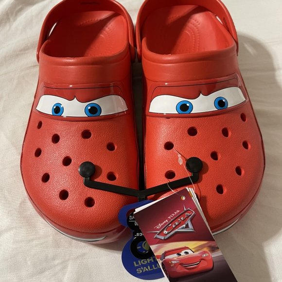 size 12 lightning mcqueen crocs